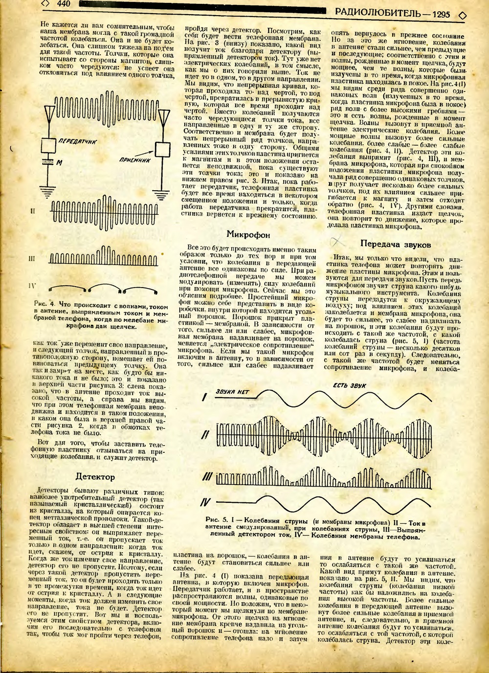 Стр. 20 (440) журнала «Радиолюбитель» № 21–22 за 1925 год