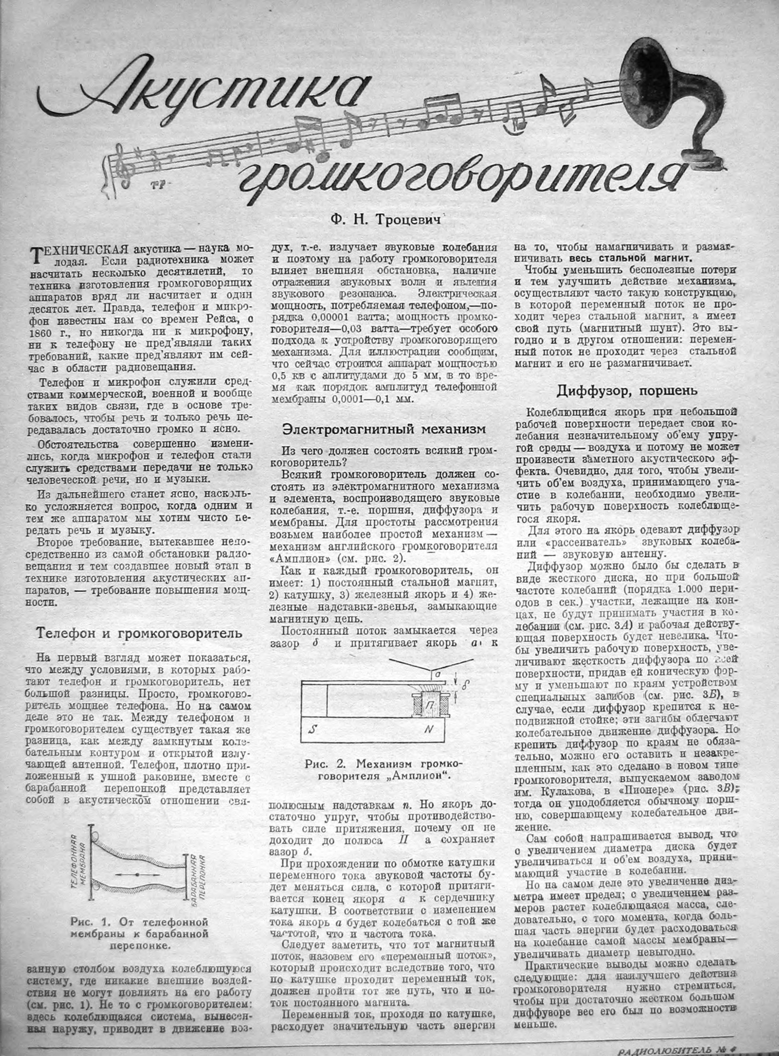 Стр. 24 (144) журнала «Радиолюбитель» № 4 за 1929 год (крупно)