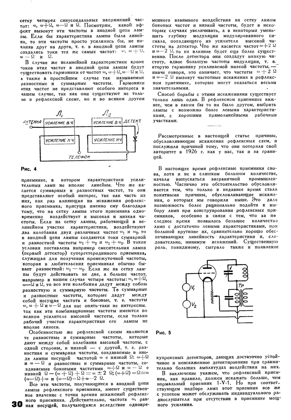 Стр. 30 журнала «Радиофронт» № 13 за 1935 год