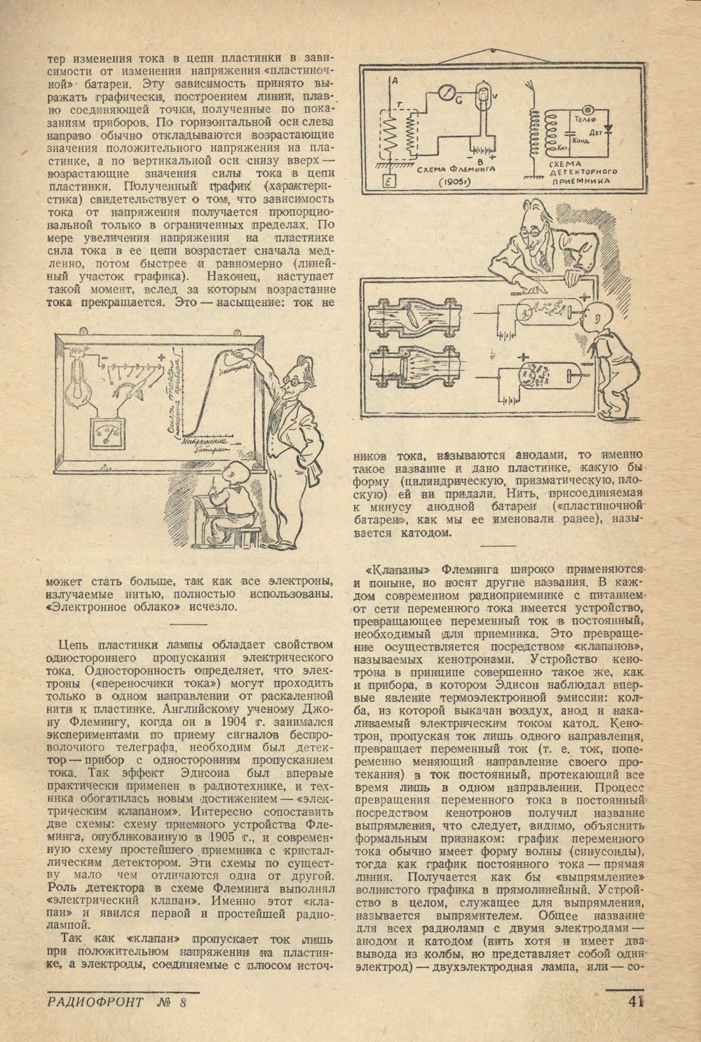 Стр. 41 журнала «Радиофронт» № 8 за 1941 год