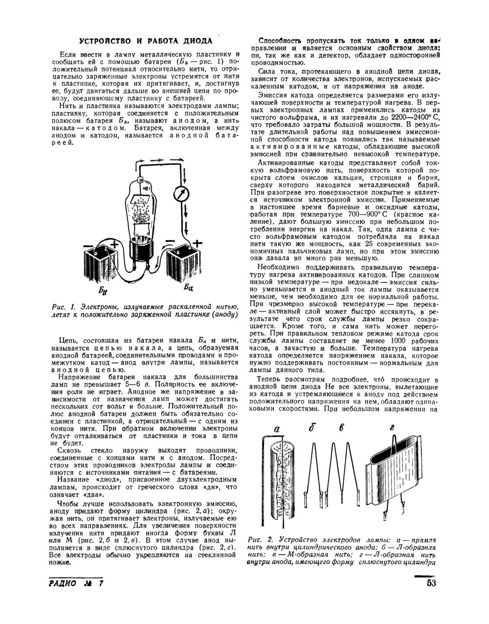 Стр. 53 журнала «Радио» № 7 за 1953 год