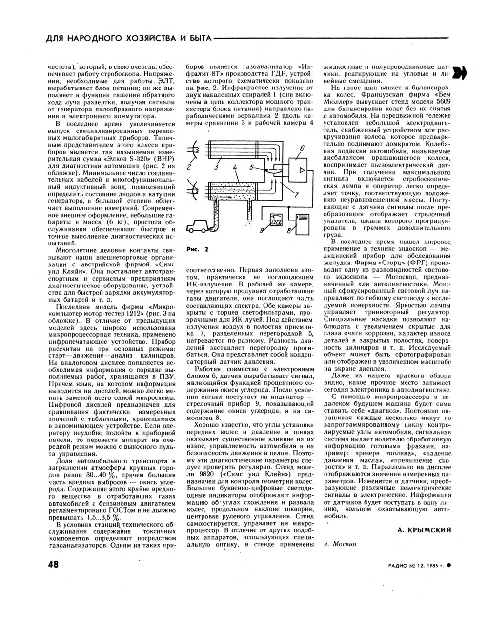 Стр. 48 журнала «Радио» № 12 за 1985 год