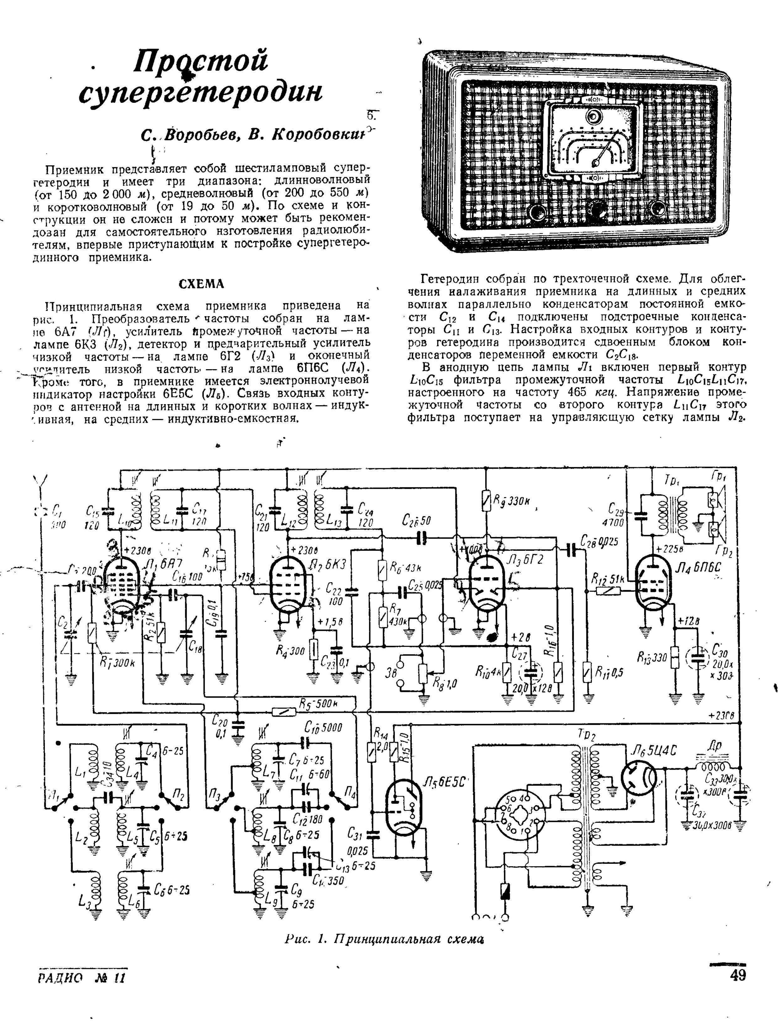 Рация супергетеродин. Простой ламповый супергетеродин. Схема лампового супергетеродина приемника. Ламповый супергетеродин на любительские диапазоны. Ламповый супергетеродин на 6и1п.