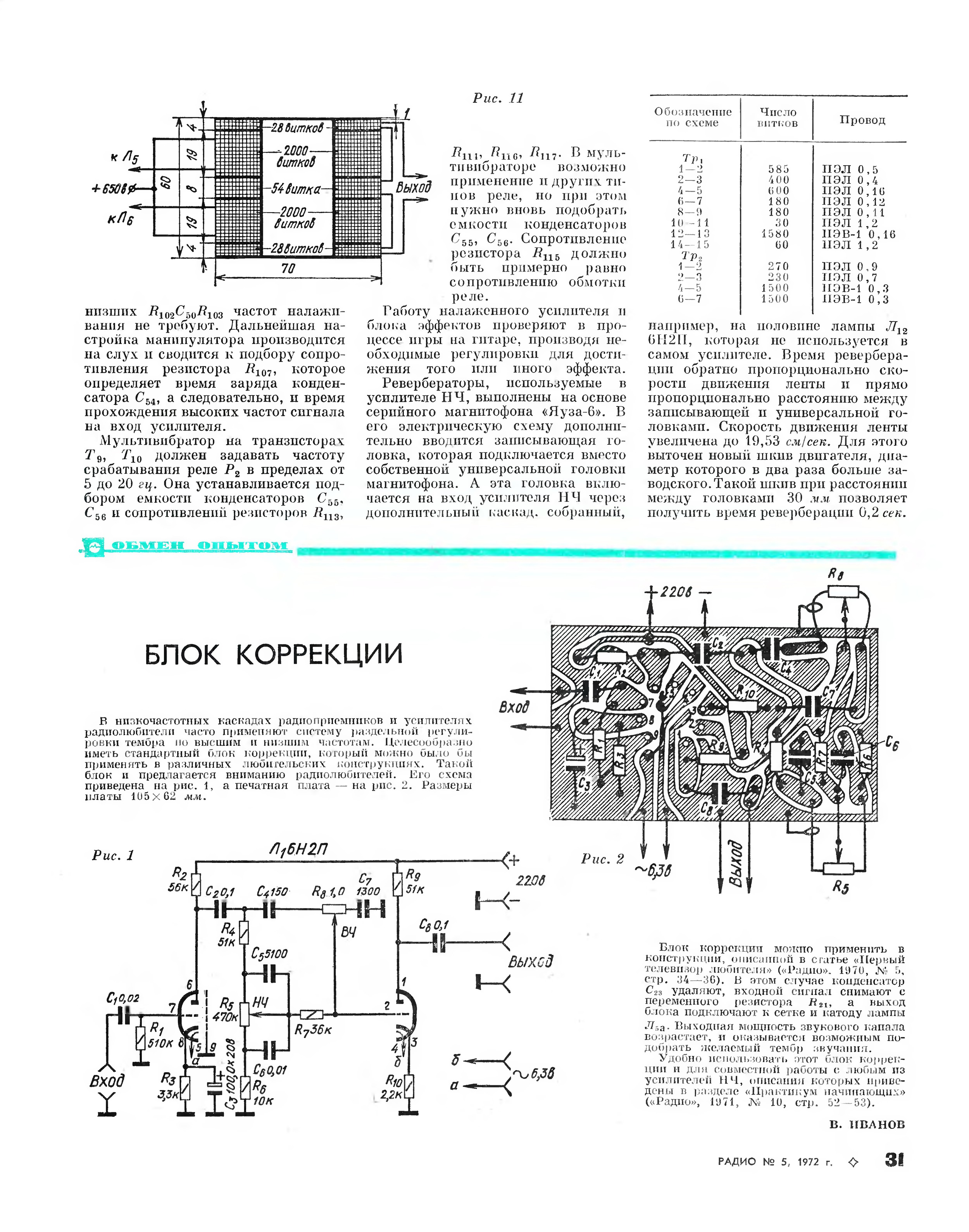 Схемы из журнала радио