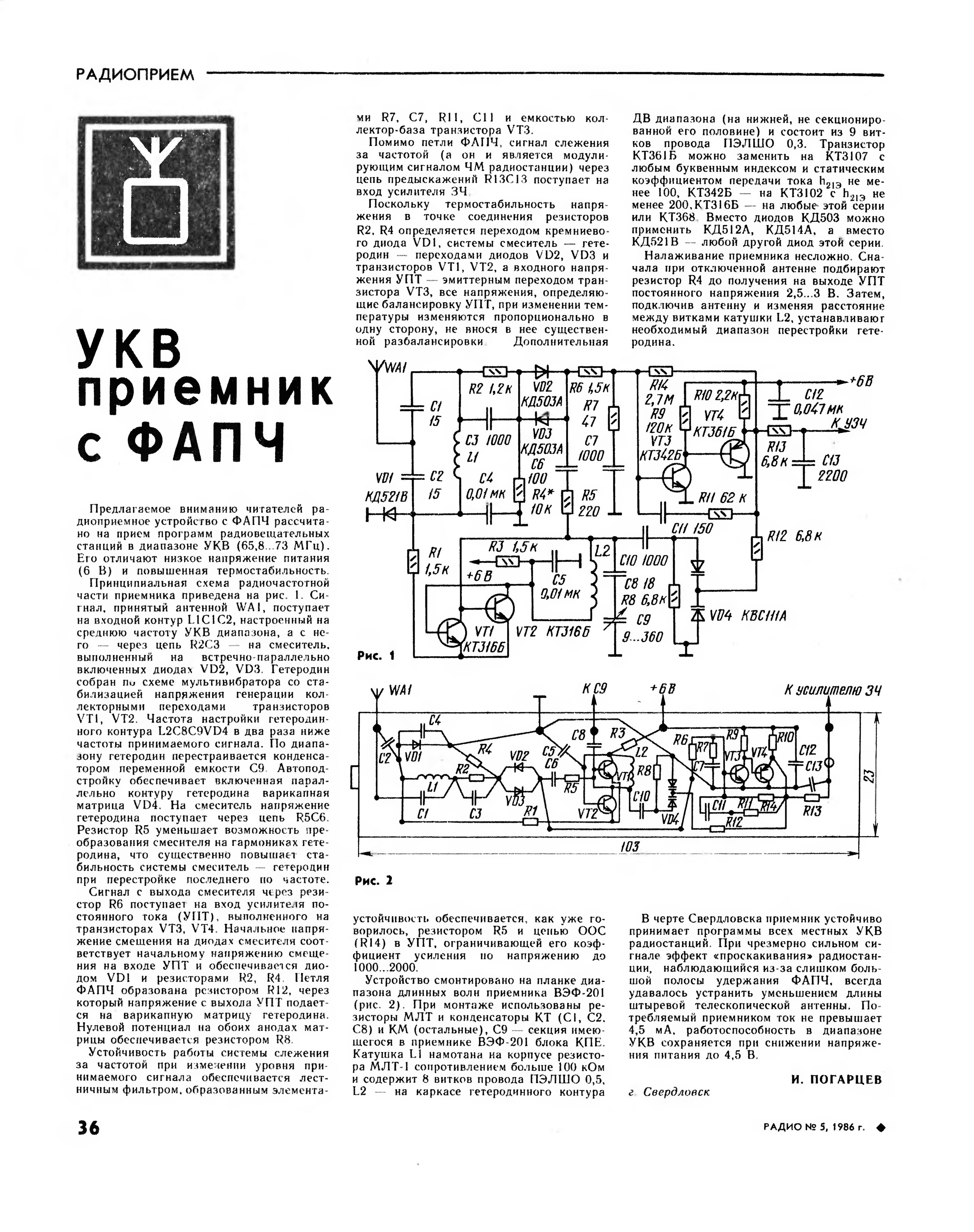 Радио вэф радио схема