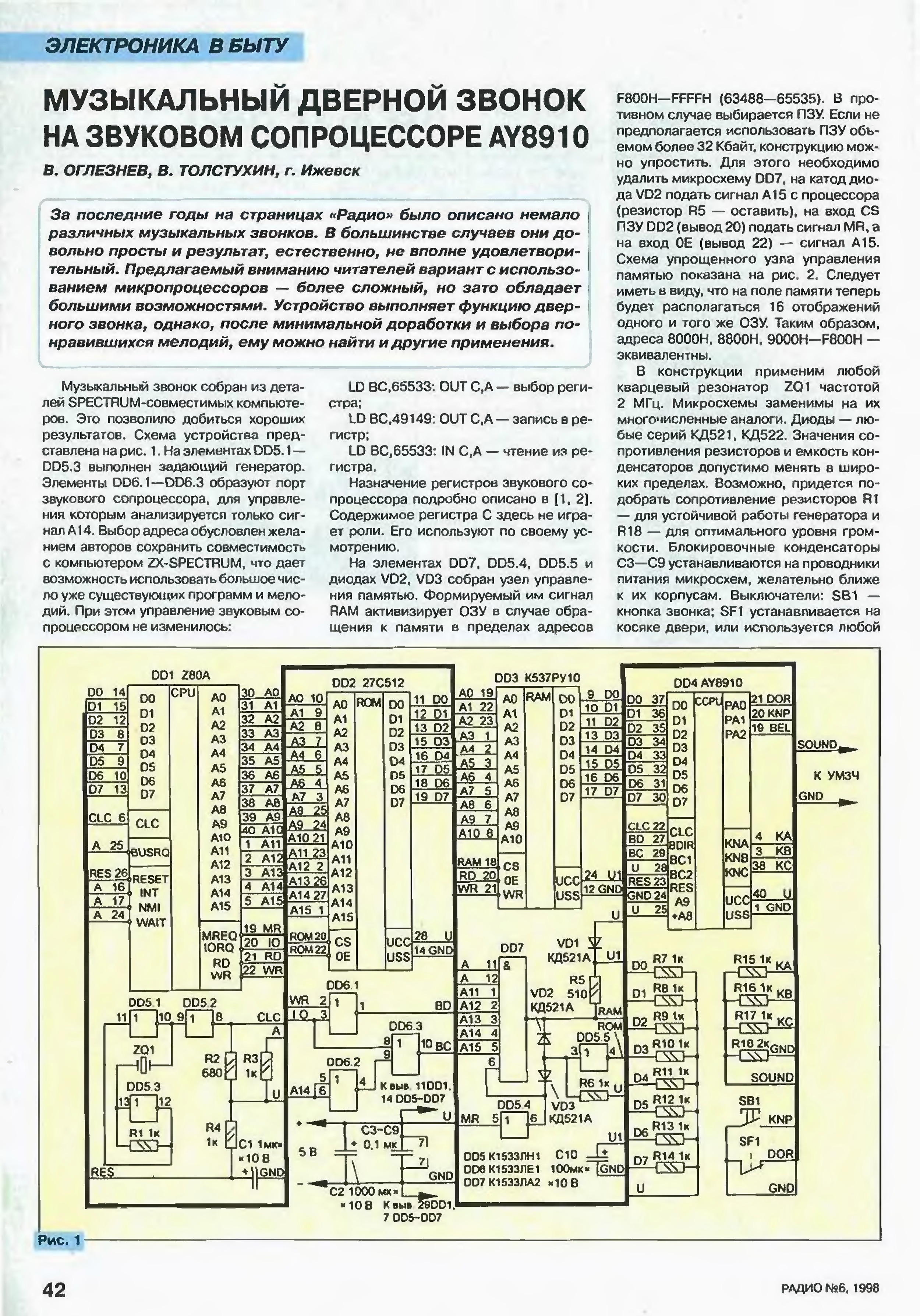 Схемы из журнала радио