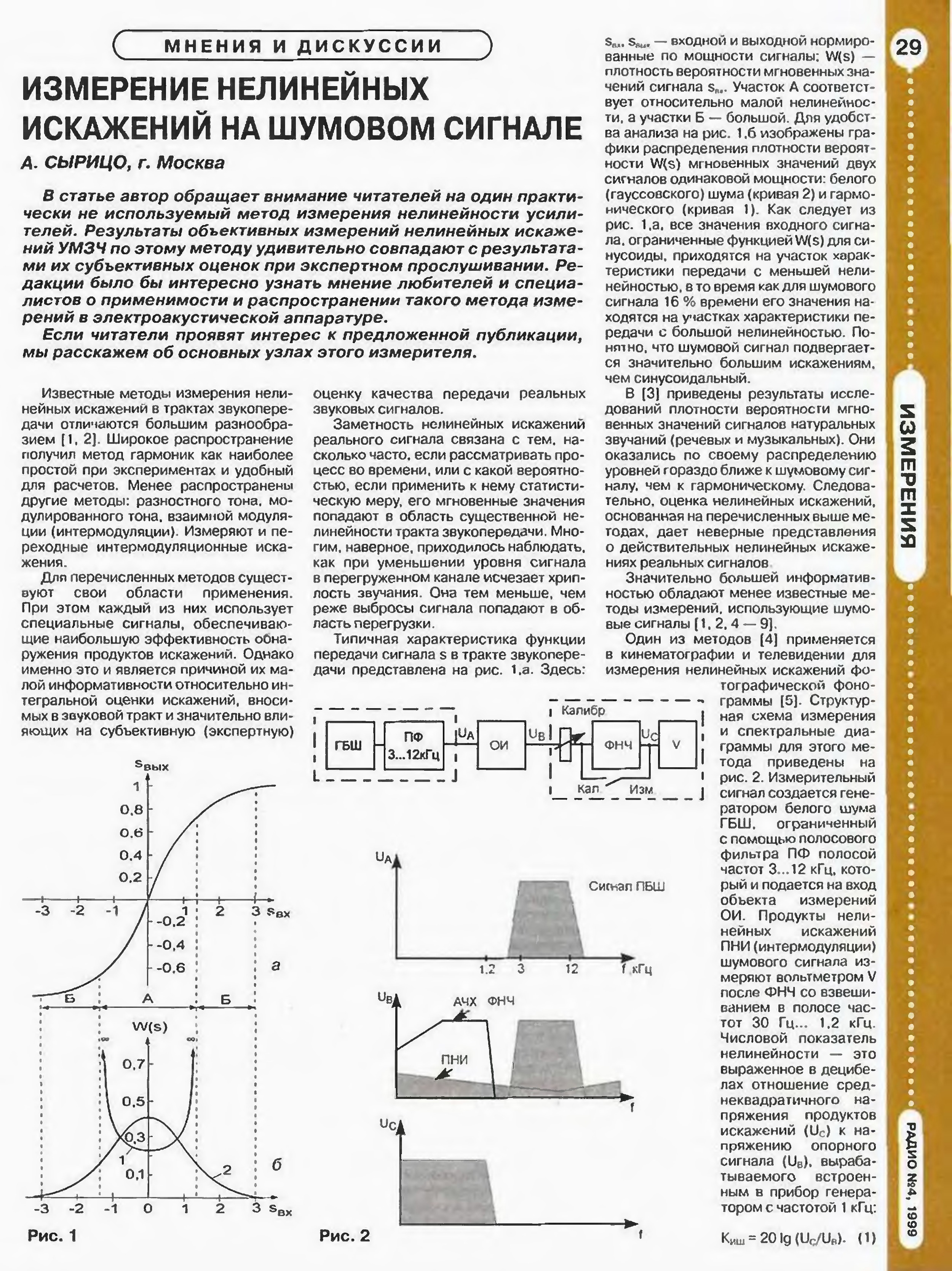 Звуковая карта для измерения искажений