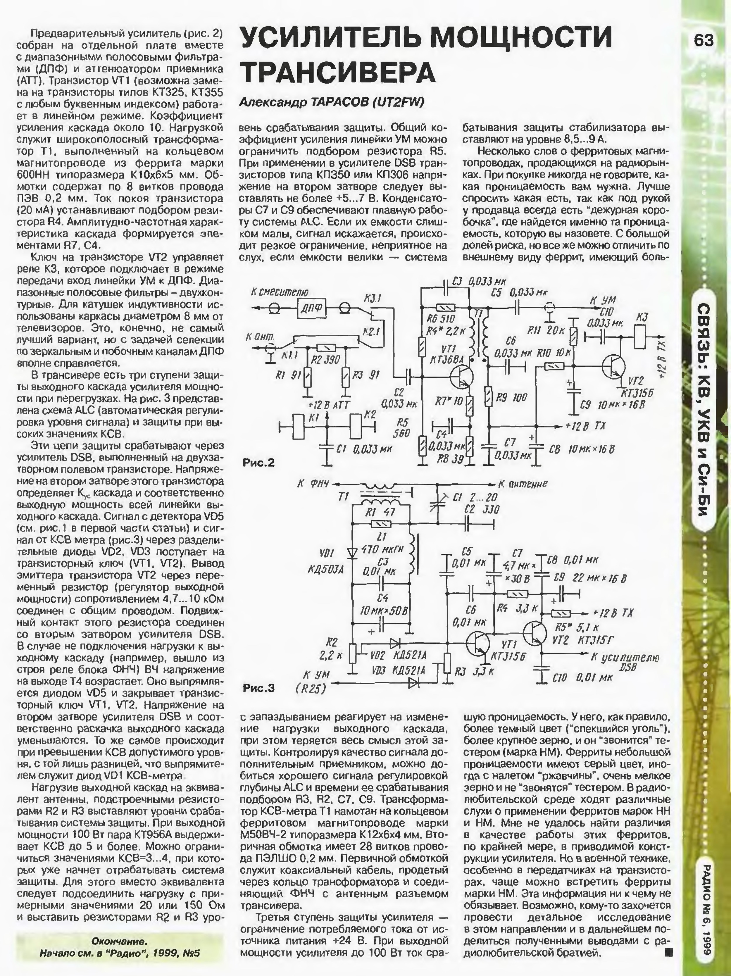 Широкополосный усилитель мощности для УКВ передатчика